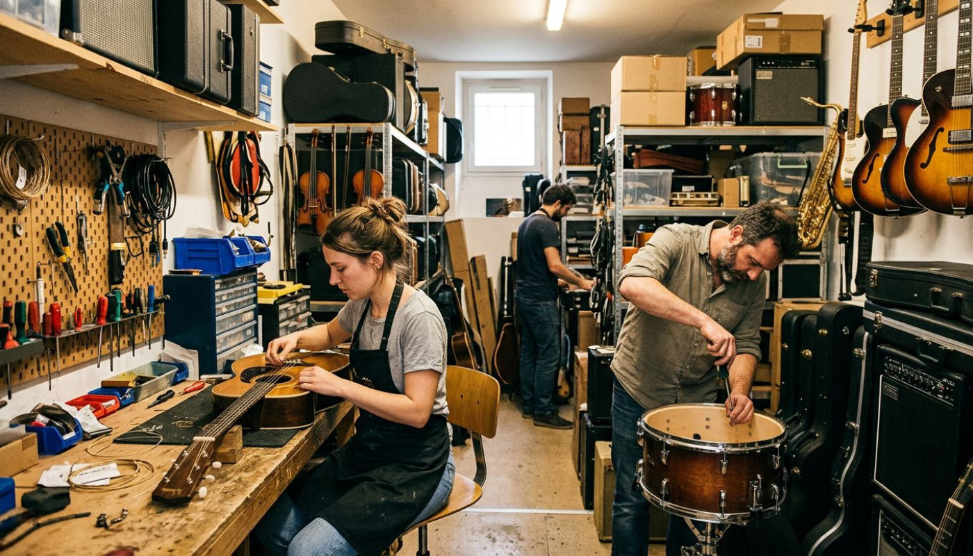 Les dessous passionnants des coulisses d’une boutique d’instruments